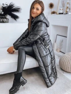 Płaszcze Damskie|Kurtki Damskie>Dstreet Płaszcz damski LINA czarny TY3109