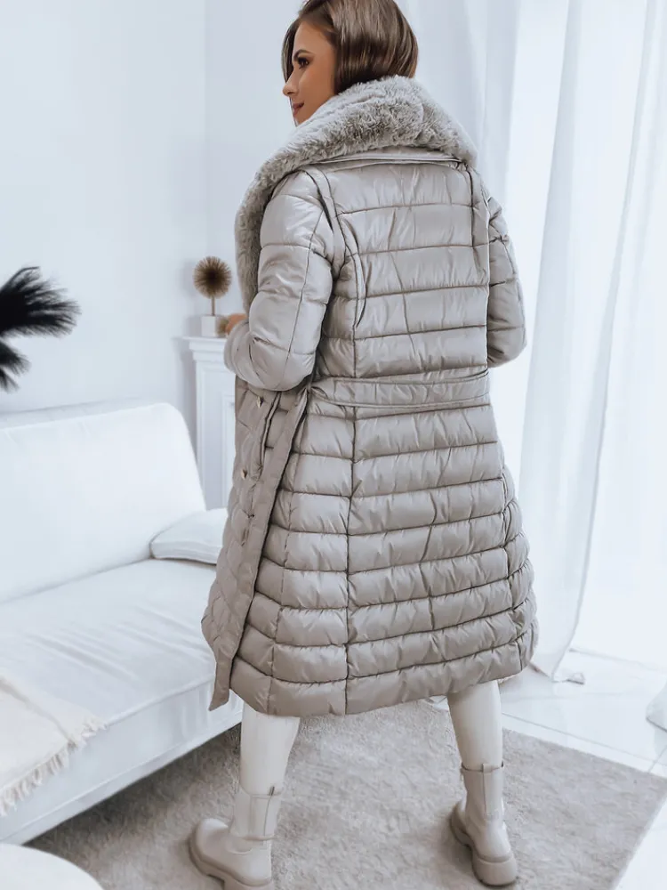 Płaszcze Damskie|Kamizelki Damskie>Dstreet Płaszcz damski pikowany kamizelka 3w1 MADAME beżowa TY3153