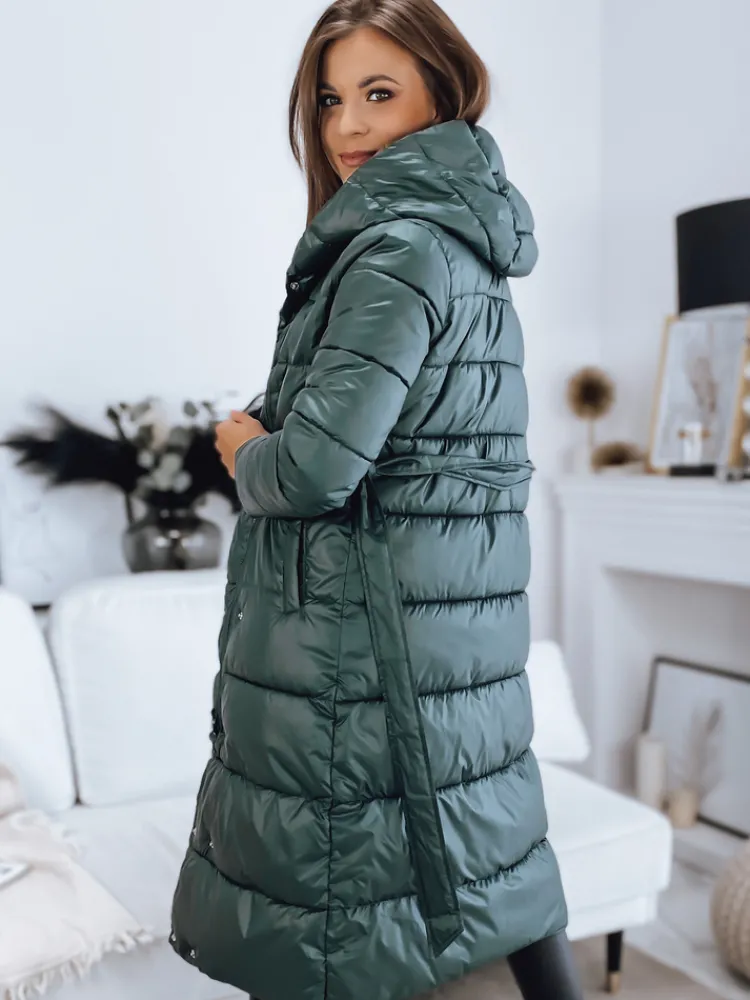 Płaszcze Damskie|Kurtki Damskie>Dstreet Płaszcz damski SABINA ciemnozielony TY3165