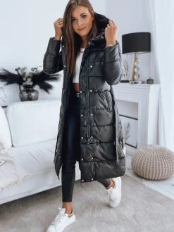 Płaszcze Damskie|Kurtki Damskie>Dstreet Płaszcz damski SABINA czarny TY3166