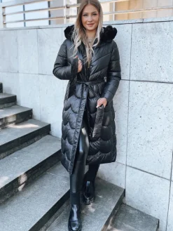 Płaszcze Damskie|Kurtki Damskie>Dstreet Płaszcz damski zimowy SCARLET czarny TY3807