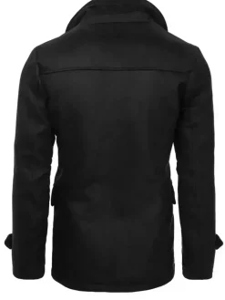 Płaszcze Męskie>Dstreet Płaszcz męski czarny CX0439