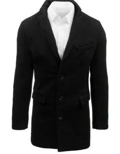 Płaszcze Męskie>Dstreet Płaszcz męski czarny CX0380