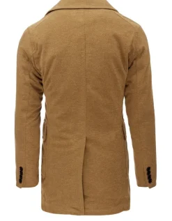 Płaszcze Męskie>Dstreet Płaszcz męski zimowy kamelowy CX0362