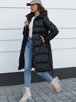 Płaszcze Damskie|Kurtki Damskie>Dstreet Płaszcz/kurtka damska FROSTWEAR czarna TY4355