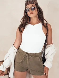 Spodenki Damskie>Dstreet Spodenki damskie CITYCHIC brązowe SY0364