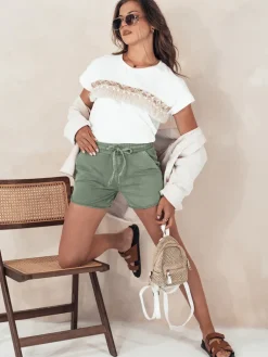 Spodenki Damskie>Dstreet Spodenki damskie CITYCHIC oliwkowe SY0350