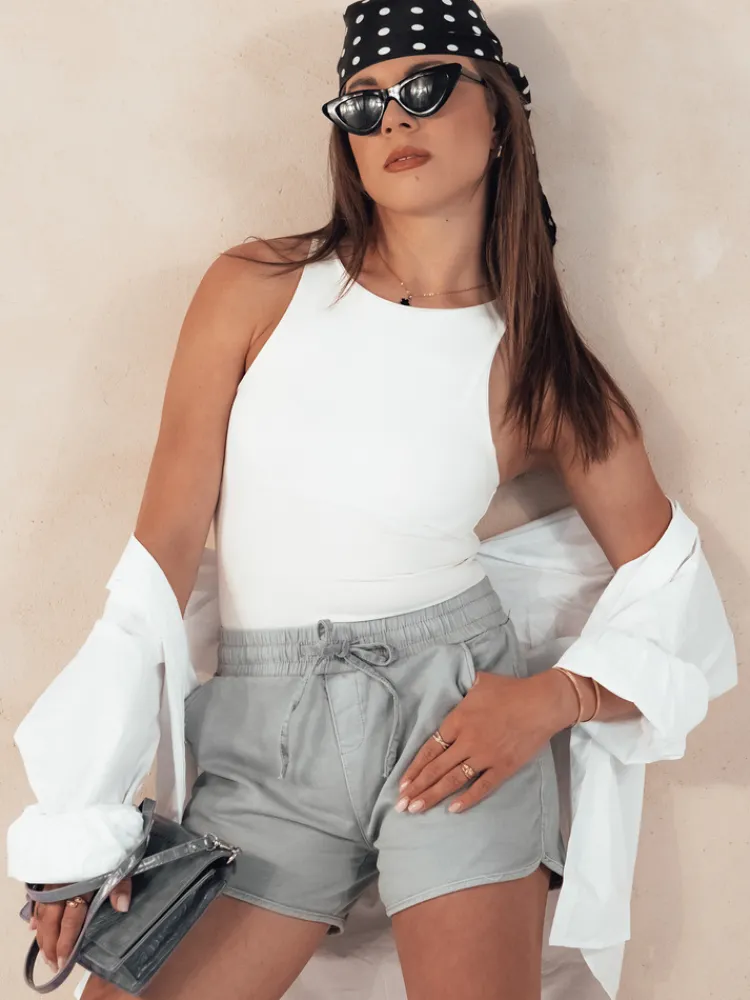 Spodenki Damskie>Dstreet Spodenki damskie CITYCHIC szare SY0349