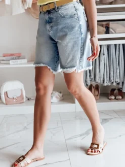 Spodenki Damskie>Dstreet Spodenki damskie jeansowe TAVELLIA niebieskie SY0466