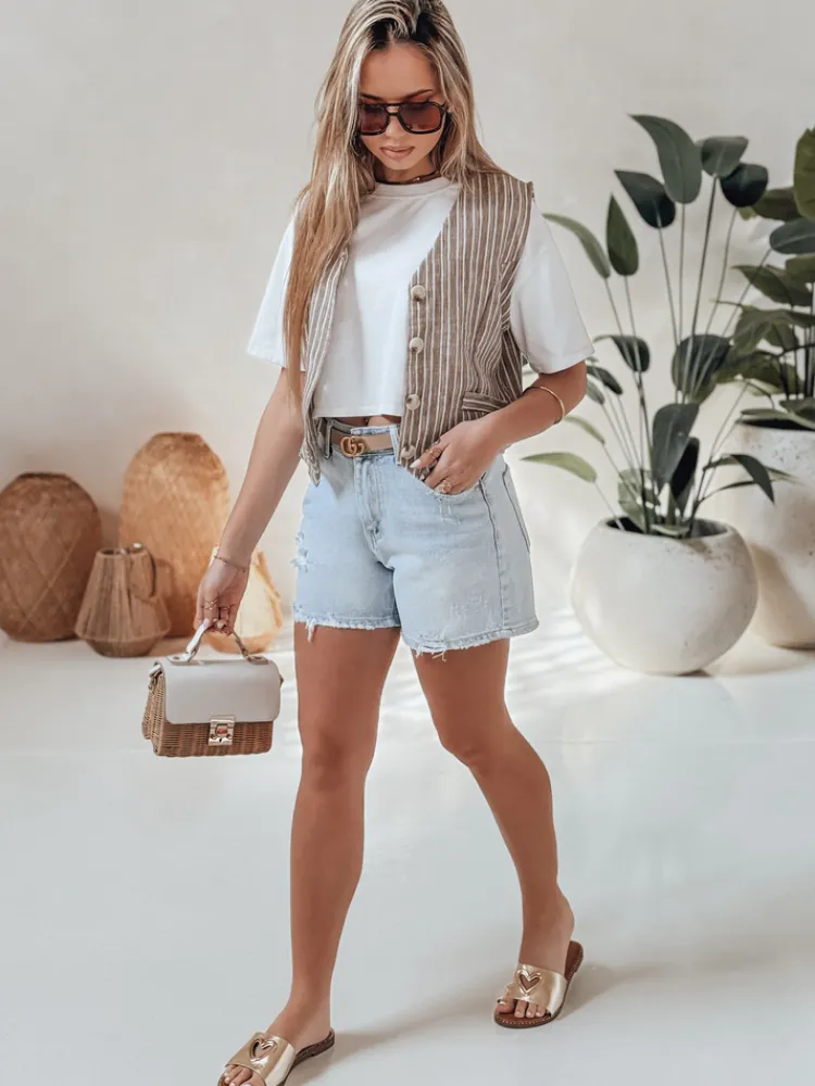 Spodenki Damskie>Dstreet Spodenki damskie jeansowe SUMMER JEAN niebieskie SY0484