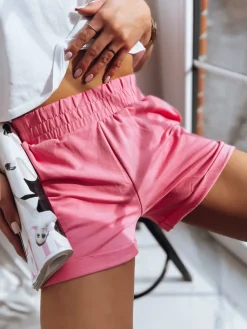 Spodenki Damskie>Dstreet Spodenki damskie KAKKI różowe SY0271