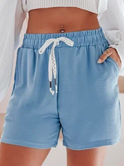 Spodenki Damskie>Dstreet Spodenki damskie NOT TOMORROW niebieskie SY0446