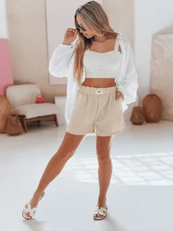 Spodenki Damskie>Dstreet Spodenki damskie OWN STYLE beżowe SY0453