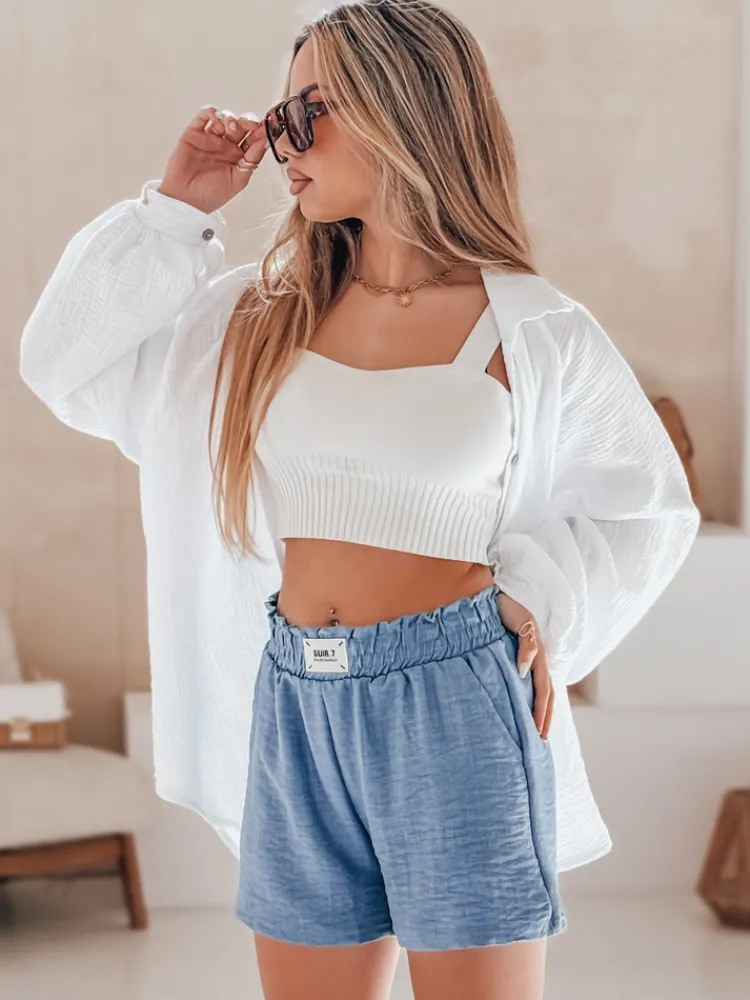 Spodenki Damskie>Dstreet Spodenki damskie OWN STYLE niebieskie SY0452