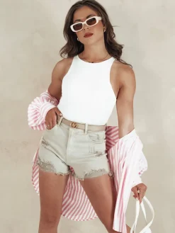 Spodenki Damskie>Dstreet Spodenki damskie POPGLAM beżowe SY0399