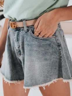 Spodenki Damskie>Dstreet Spodenki jeansowe damskie JEANSGLOW niebieskie SY0333