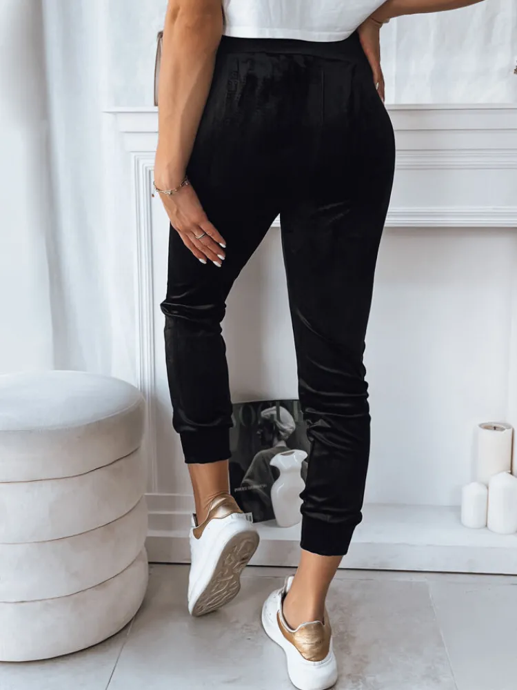 Spodnie Damskie>Dstreet Spodnie damskie AVENUE czarne UY1761