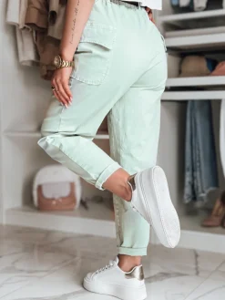 Spodnie Damskie>Dstreet Spodnie damskie baggy GOTRENDI miętowe UY2528