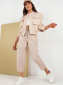 Spodnie Damskie>Dstreet Spodnie damskie BALLOON FANTASY beżowe UY1669