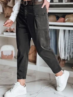 Spodnie Damskie>Dstreet Spodnie damskie chinosy CHINOSKA czarne UY2560