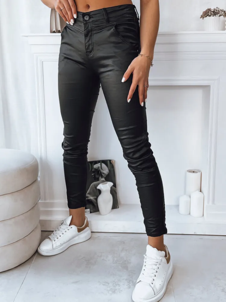 Spodnie Damskie>Dstreet Spodnie damskie COLIN czarne UY1778