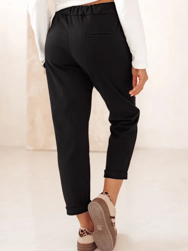 Spodnie Damskie>Dstreet Spodnie damskie COMFYSTY casualowe czarne UY2296