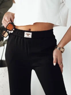 Spodnie Damskie>Dstreet Spodnie damskie dresowe AXEL czarne UY1802