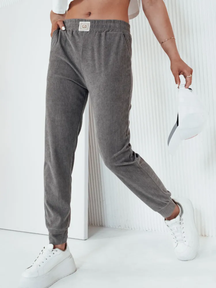 Spodnie Damskie>Dstreet Spodnie damskie dresowe BRINAT szare UY2048