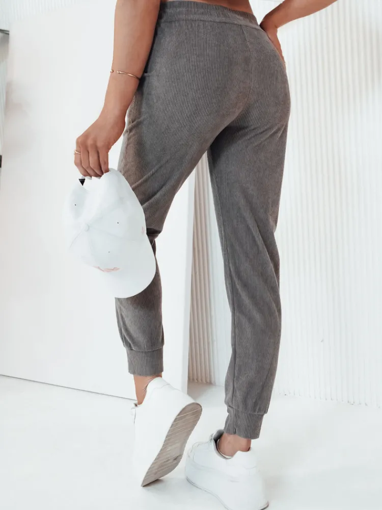 Spodnie Damskie>Dstreet Spodnie damskie dresowe BRINAT szare UY2048