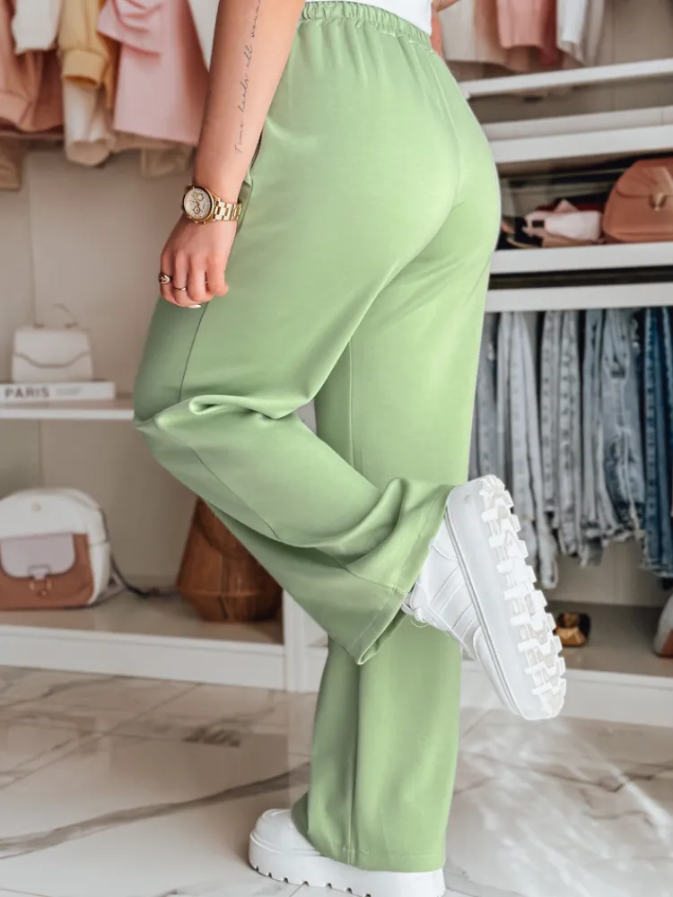 Spodnie Damskie>Dstreet Spodnie damskie dresowe DRESSANIK zielone UY2698