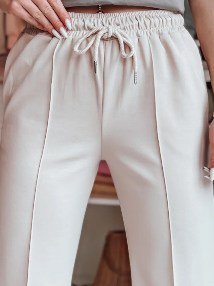 Spodnie Damskie>Dstreet Spodnie damskie dresowe DRESSANIK jasnobeżowe UY2702