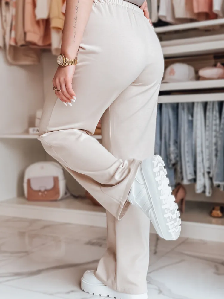 Spodnie Damskie>Dstreet Spodnie damskie dresowe DRESSANIK jasnobeżowe UY2702