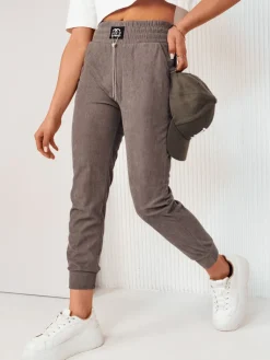 Spodnie Damskie>Dstreet Spodnie damskie dresowe DERCY szare UY2044