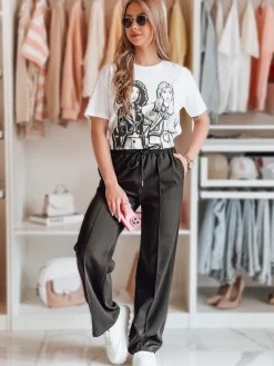 Spodnie Damskie>Dstreet Spodnie damskie dresowe DRESSANIK czarne UY2704