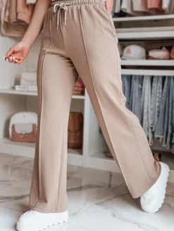 Spodnie Damskie>Dstreet Spodnie damskie dresowe DRESSANIK beżowe UY2701