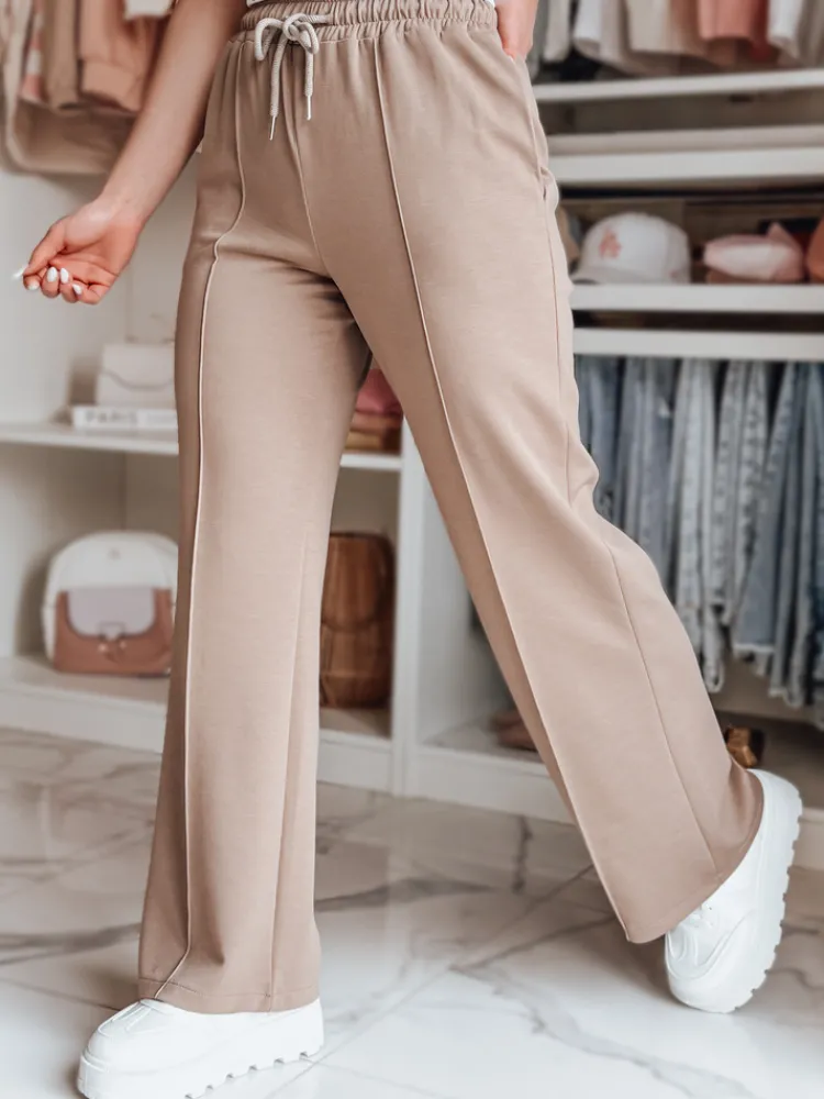 Spodnie Damskie>Dstreet Spodnie damskie dresowe DRESSANIK beżowe UY2701