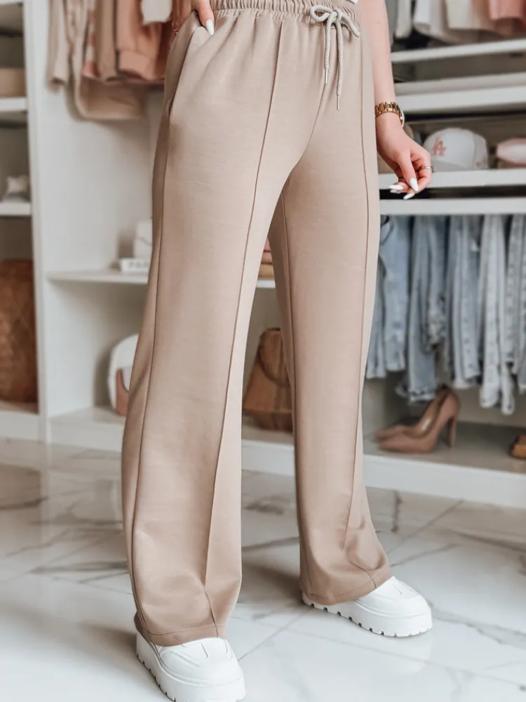 Spodnie Damskie>Dstreet Spodnie damskie dresowe DRESSANIK beżowe UY2701