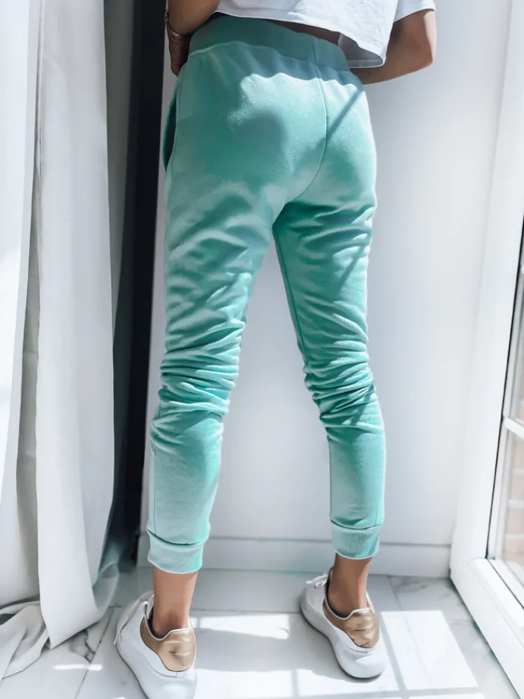 Spodnie Damskie>Dstreet Spodnie damskie dresowe FITS miętowe UY0582z