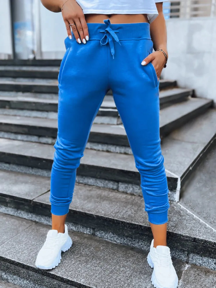 Spodnie Damskie>Dstreet Spodnie damskie dresowe FITS niebieskie UY0972