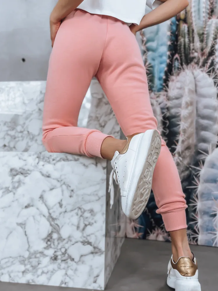 Spodnie Damskie>Dstreet Spodnie damskie dresowe FITS różowe UY0553z