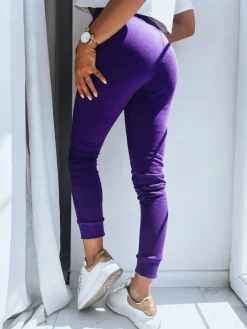 Spodnie Damskie>Dstreet Spodnie damskie dresowe FITS fioletowe UY0581z