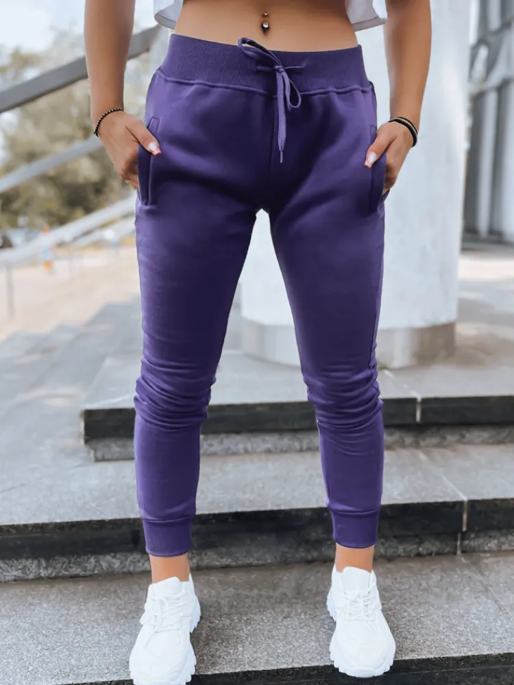 Spodnie Damskie>Dstreet Spodnie damskie dresowe FITS fioletowe UY0581