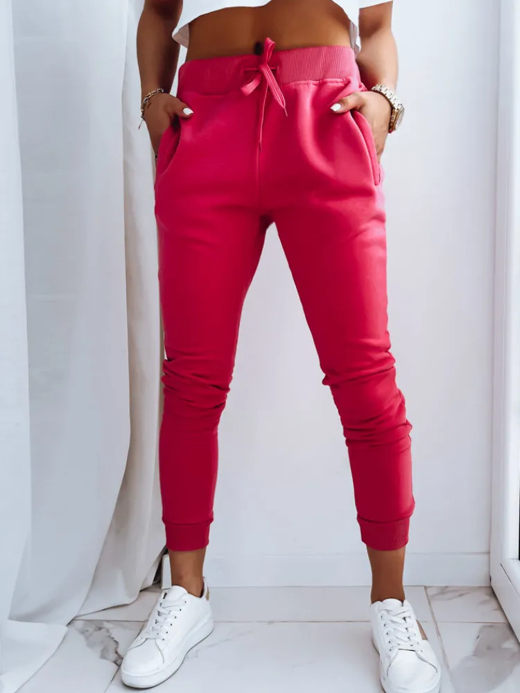 Spodnie Damskie>Dstreet Spodnie damskie dresowe FITS różowe UY0208z