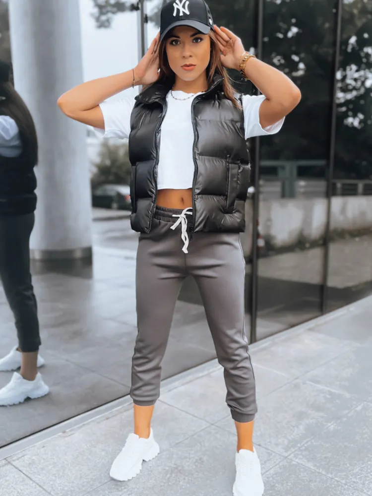 Spodnie Damskie>Dstreet Spodnie damskie dresowe joggery MORELO szare UY1582