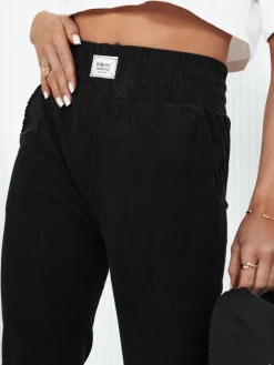 Spodnie Damskie>Dstreet Spodnie damskie dresowe MORSI czarne UY2038