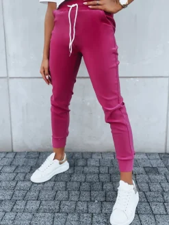 Spodnie Damskie>Dstreet Spodnie damskie dresowe MACHI różowe UY1633