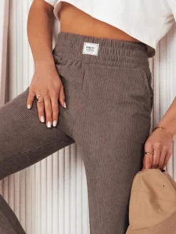 Spodnie Damskie>Dstreet Spodnie damskie dresowe MORSI szare UY2040