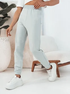 Spodnie Damskie>Dstreet Spodnie damskie dresowe SWAN turkusowe UY2085