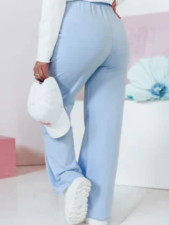 Spodnie Damskie>Dstreet Spodnie damskie dresowe wide leg DRESLINA niebieskie UY2694