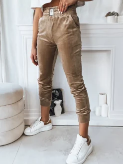 Spodnie Damskie>Dstreet Spodnie damskie FRAGILE khaki UY1757